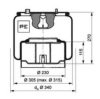 PE Automotive 084.054-12A Boot, air suspension